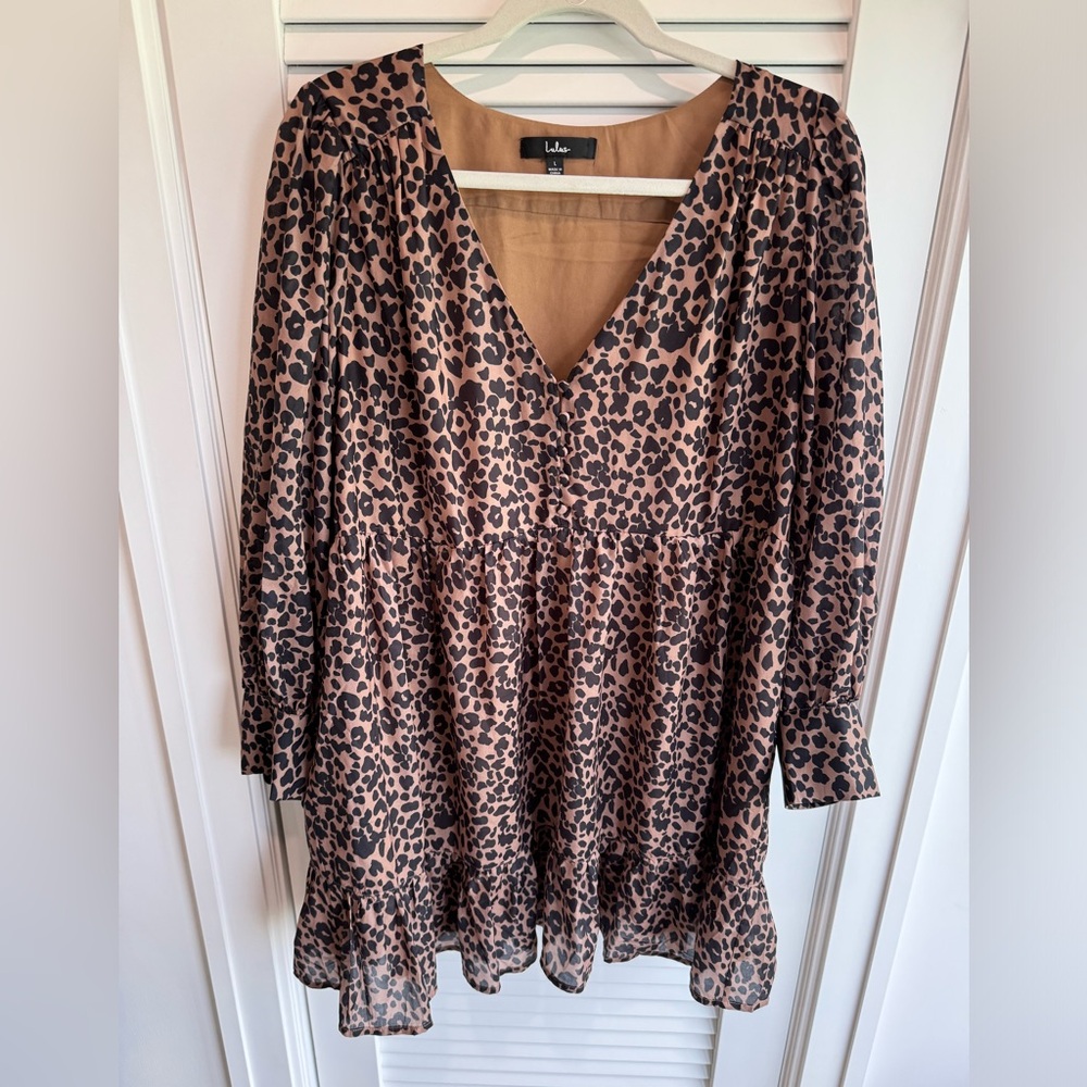Lulus printed dress size L